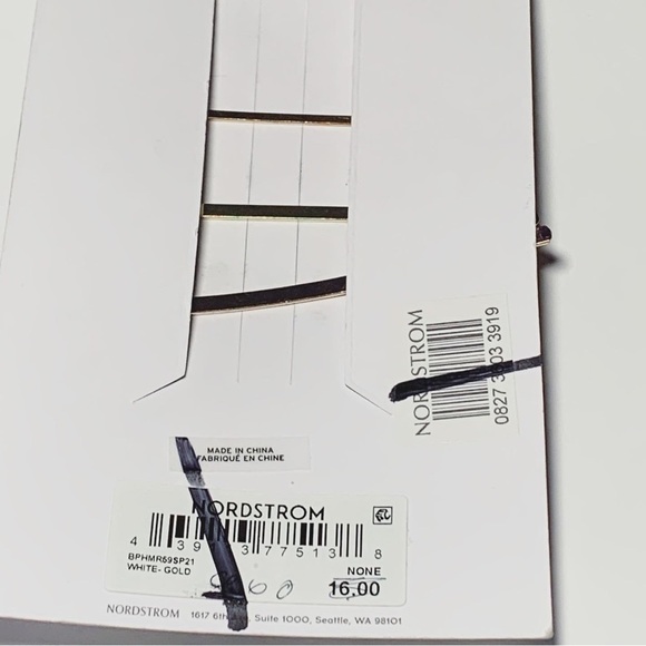 Gold pearl hair clips - Picture 3 of 3